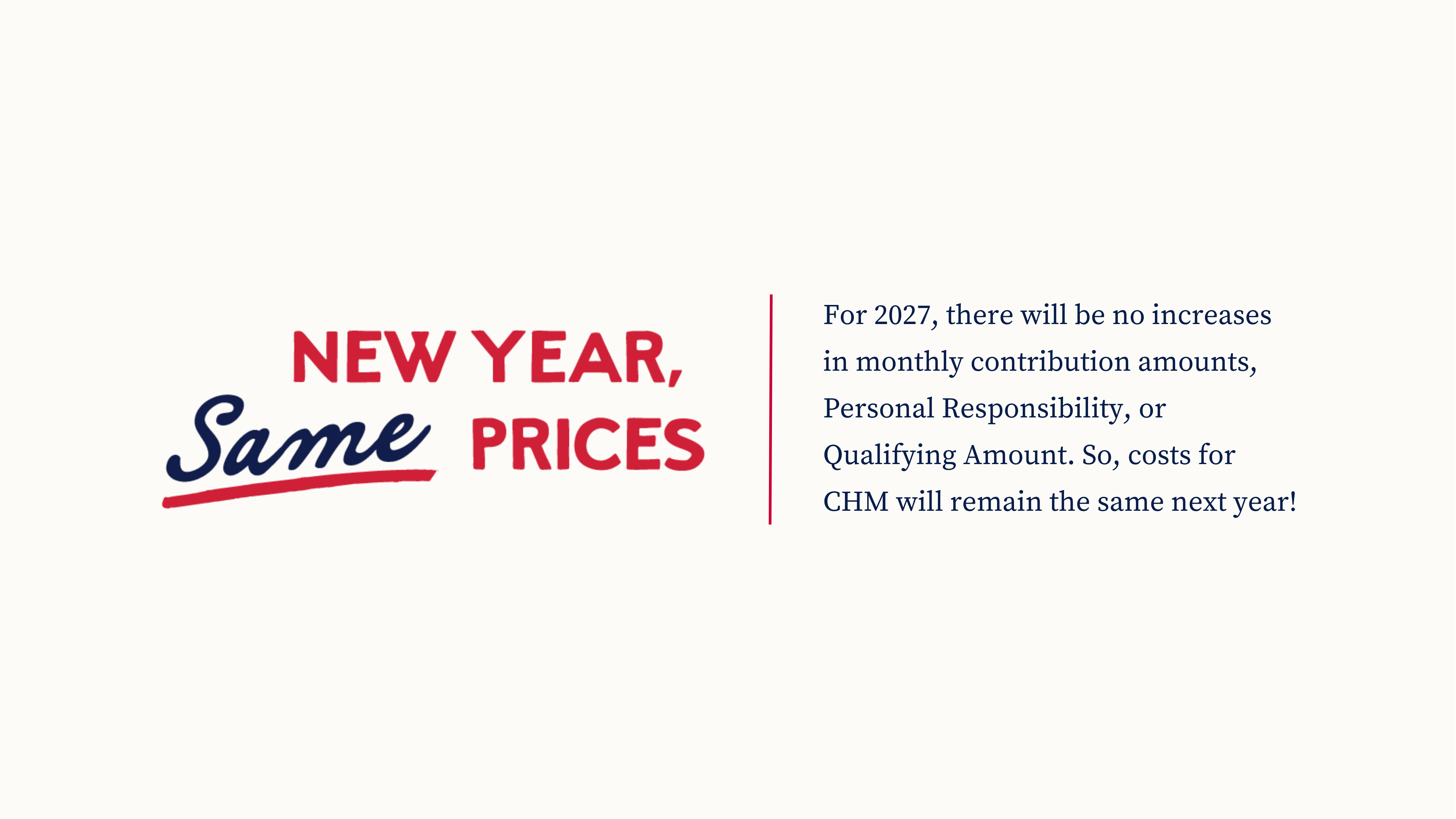 New year, same prices